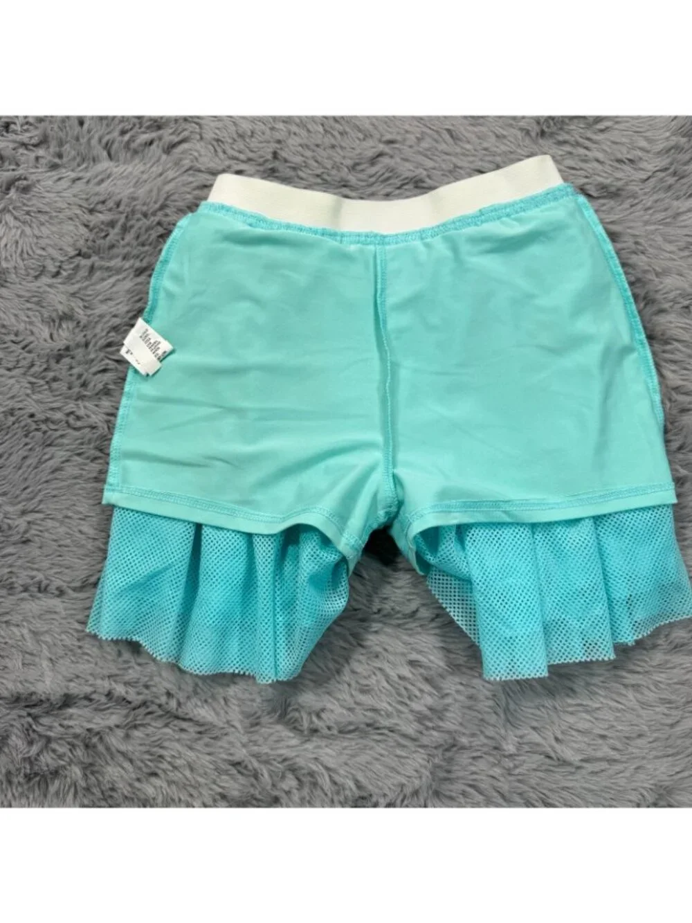 Mta Sports Skort Girls S Blue Polyester Tennis Performance Elastic Waistband